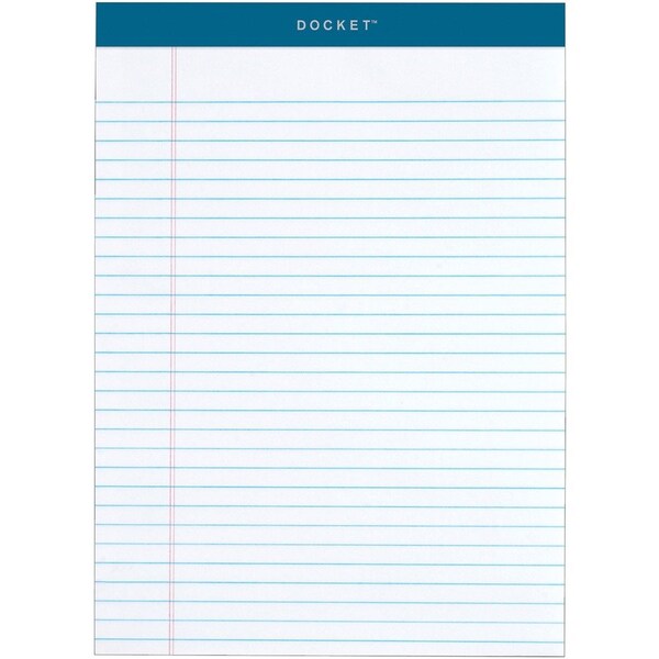 Tops Writing Pad, 50 Sheet, 8-1/2"Wx11-3/4"Lx1-1/10"H, 6/PK, WE 12PK TOP63416 - main